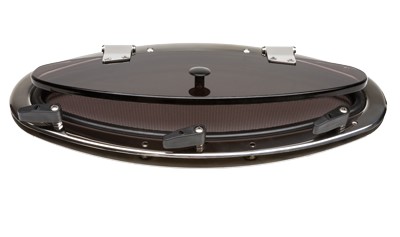 Allpa Aufklappbares Bullauge Edelstahl, 203 x 461 mm