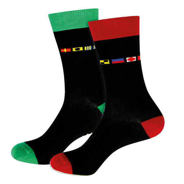 Gotthardt Maritime Socken, Signalflaggen rot / grün