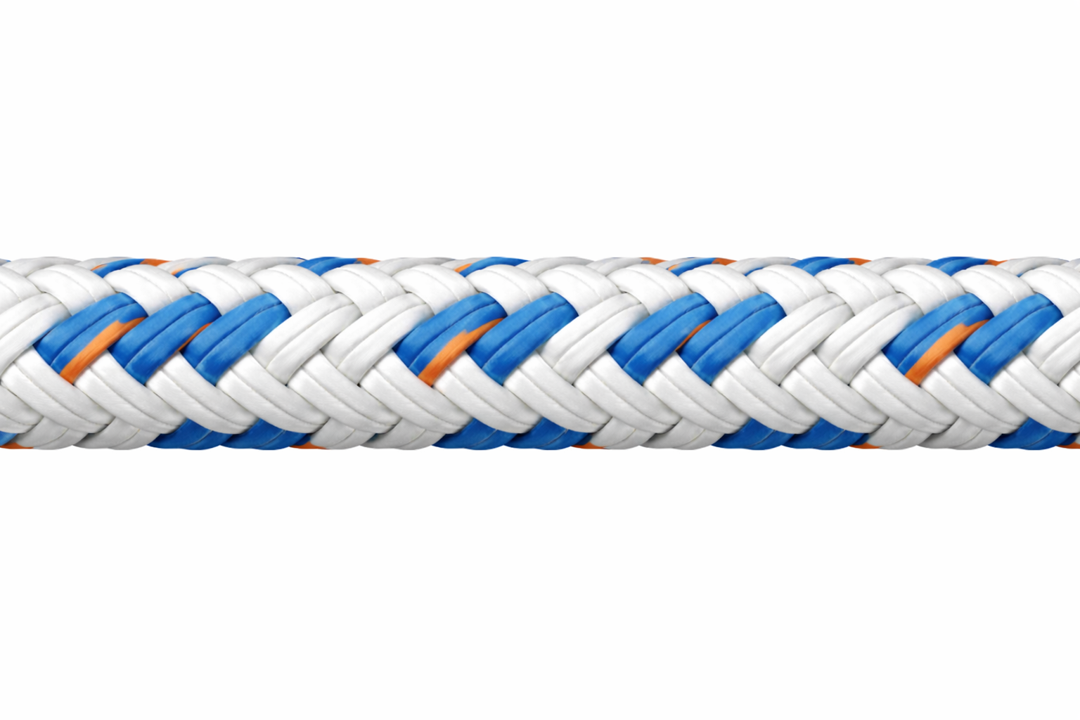 Gleistein Cup Leine 10 mmØ weiß mit blauen Kennfäden