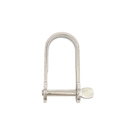 Lindemann Flachschäkel mit Gewindebolzen, 6 x 40 mm
