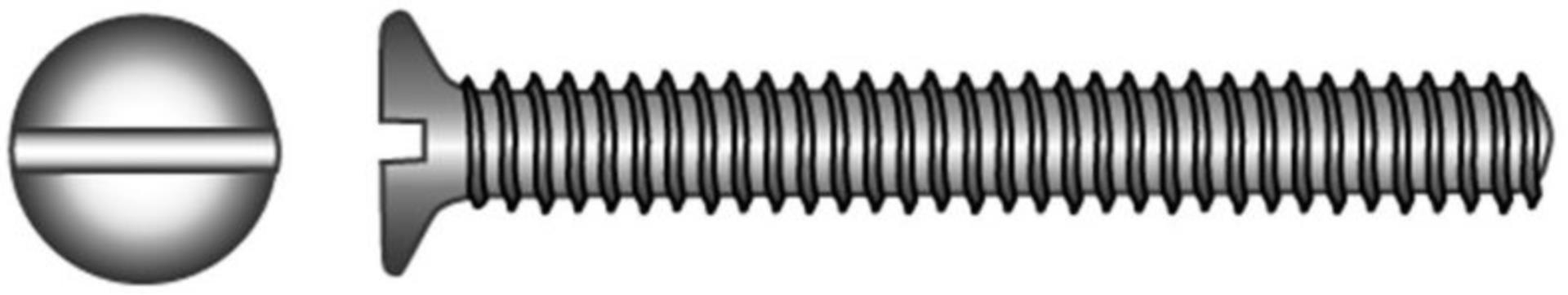 SENKKOPF- GEWINDESCHRAUBE & MUTTER ( DIN 963- A4)