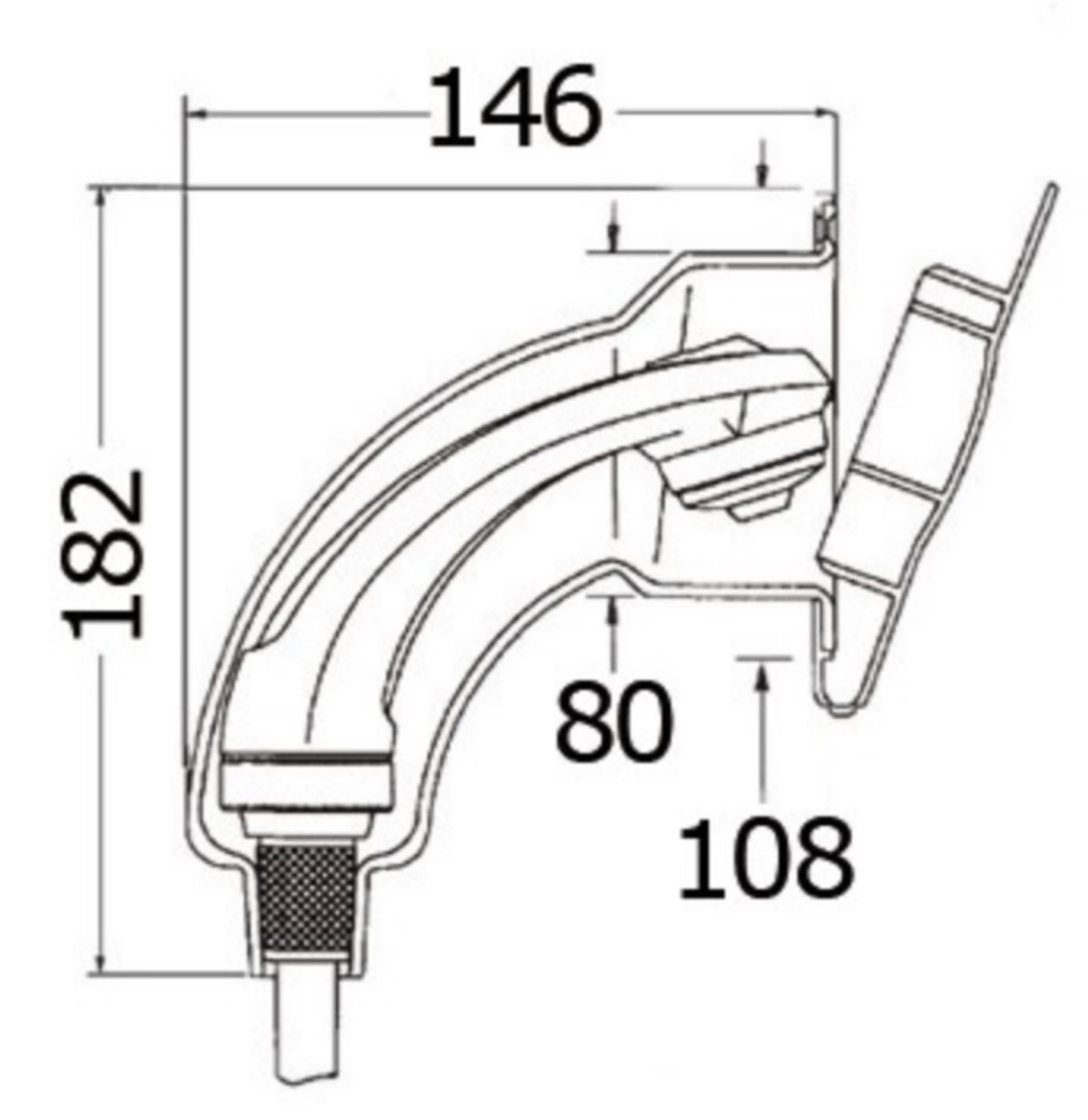 Whale Swim-n-rinse CS Deckdusche kalt mit Abdeckung