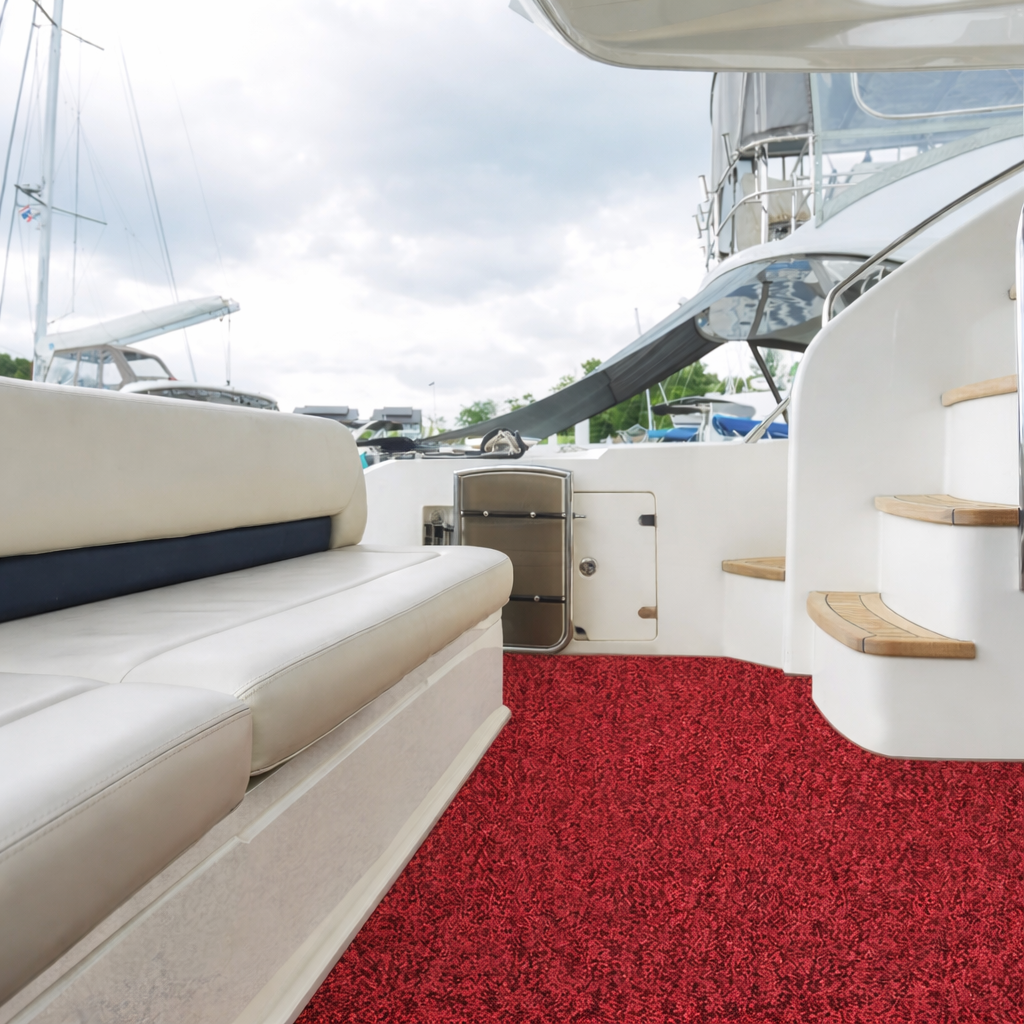 Gisa Tex Bootsteppich Amaree American Spectropil, rot 5207