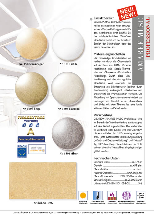 Gisa Tex GISATEX® Amaree Musc, weiß 1510