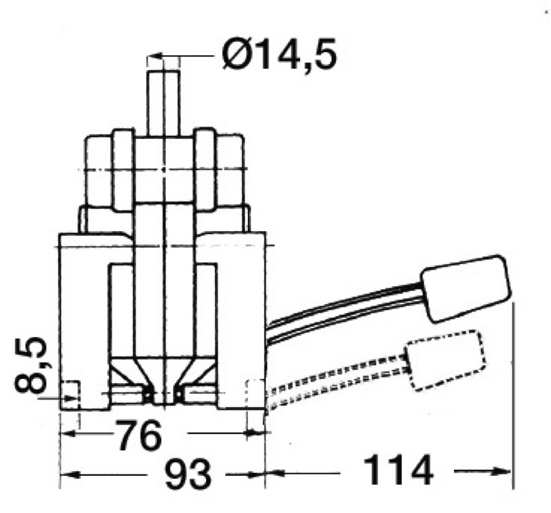 Osculati Fusspumpe für Spülbecken