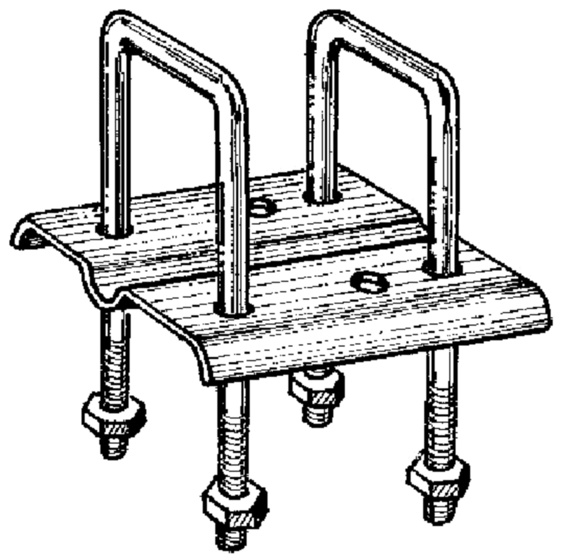 Befestigungshalter 60 mm für 30 mm Rohr, rechts
