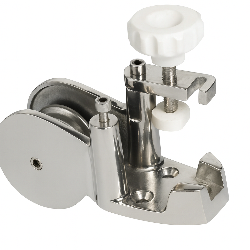 Osculati Edelstahl Bugrolle mit Ankersperre, 205 mm