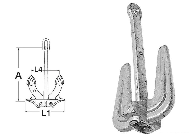 Osculati Hall Anker, 8,8 kg
