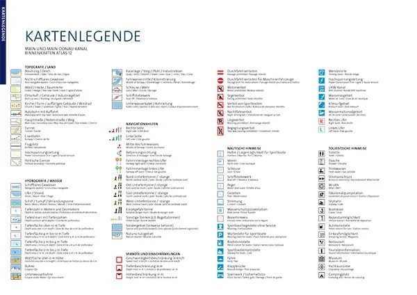 Kartenwerft Binnen Atlas 12, Main und Main-Donau-Kanal Kartenwerft Binnen Atlas 12, Main und Main-Donau-Kanal