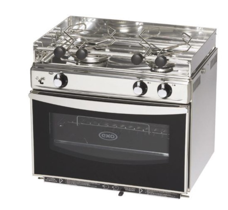 Eno Grand Large 2-flammig Edelstahl ohne Grill, 30 mbar