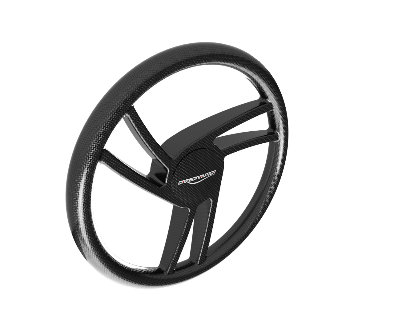 Carbonautica Power Wheel Wind Design Lenkrad aus Carbon, 350 mm