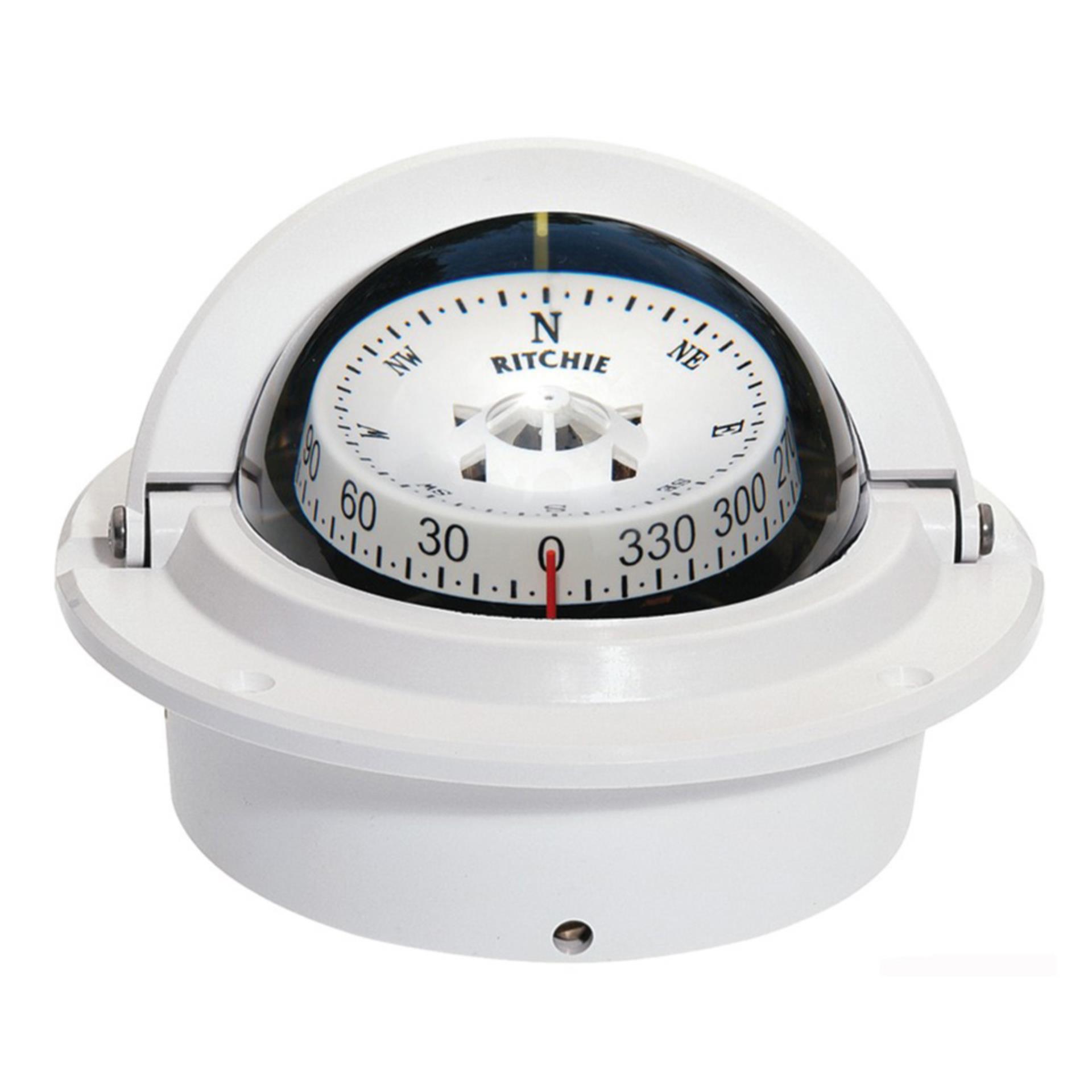 Ritchie Kompass Voyage 3" weiss, Einbau