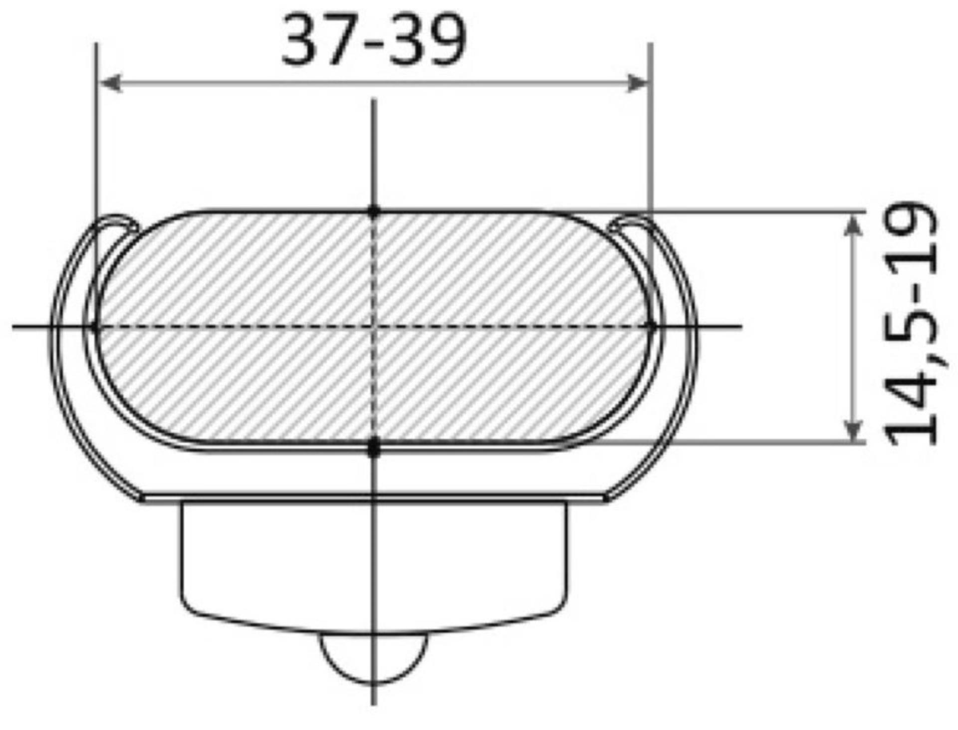 Osculati Unterwasserlicht, LED für Badeleitern mit Stufen 32 mm