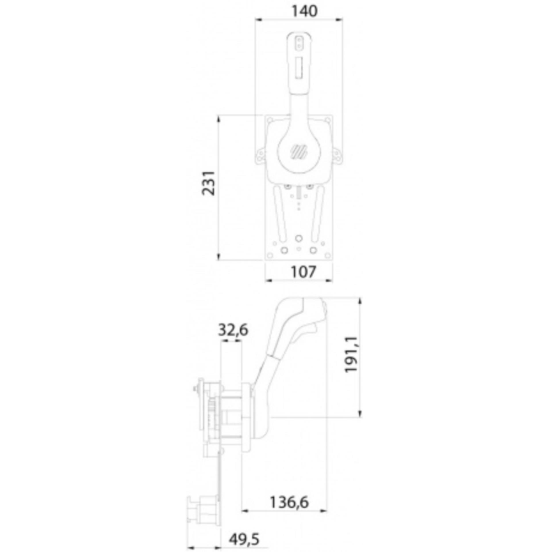 Ultraflex Einhebelschaltung, chrom / chrom
