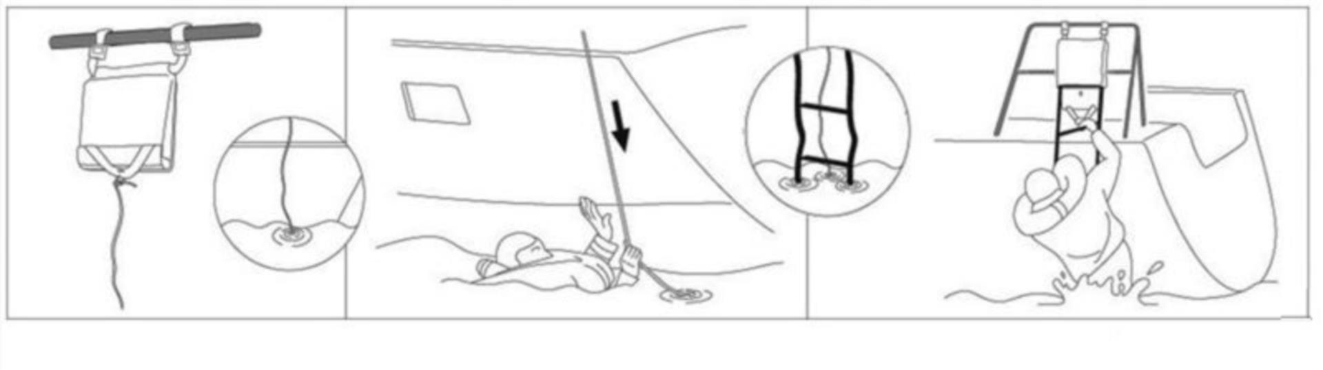 Osculati Rettungsleiter nach ISO15085, 11 Stufen (280 x 254 x 60 mm)