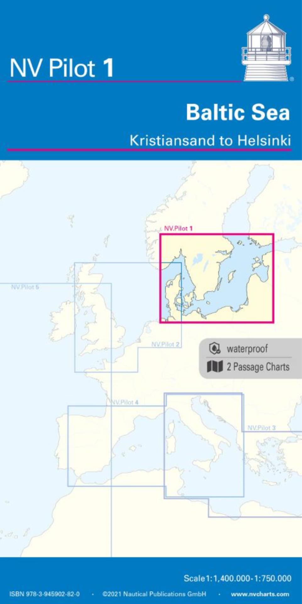 Nautischer Verlag NV Pilot 1 - Planungskarte Ostsee - Kristiansand bis Helsinki