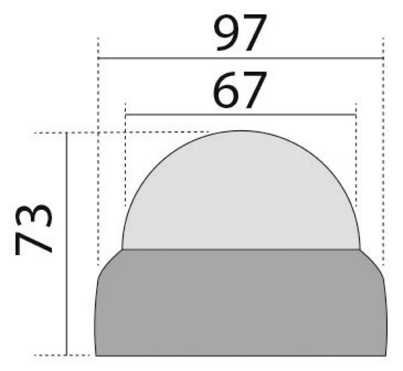 Osculati Finder Kompass 2" 5/8 zum Aufstellen, schwarz / schwarz