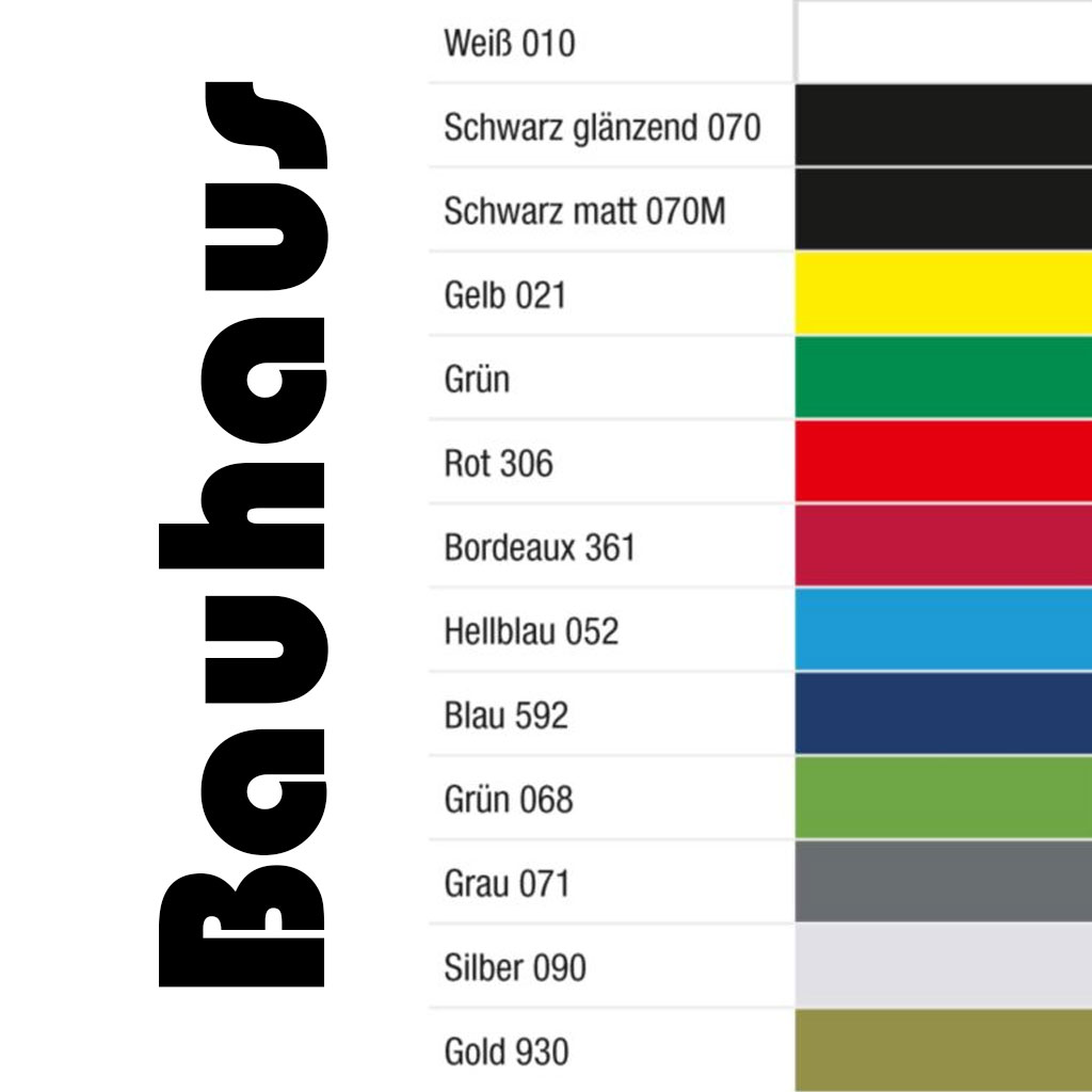 Gründl Schriftart Bauhaus, 111 - 150 mm Gründl Schriftart Bauhaus, 111 - 150 mm