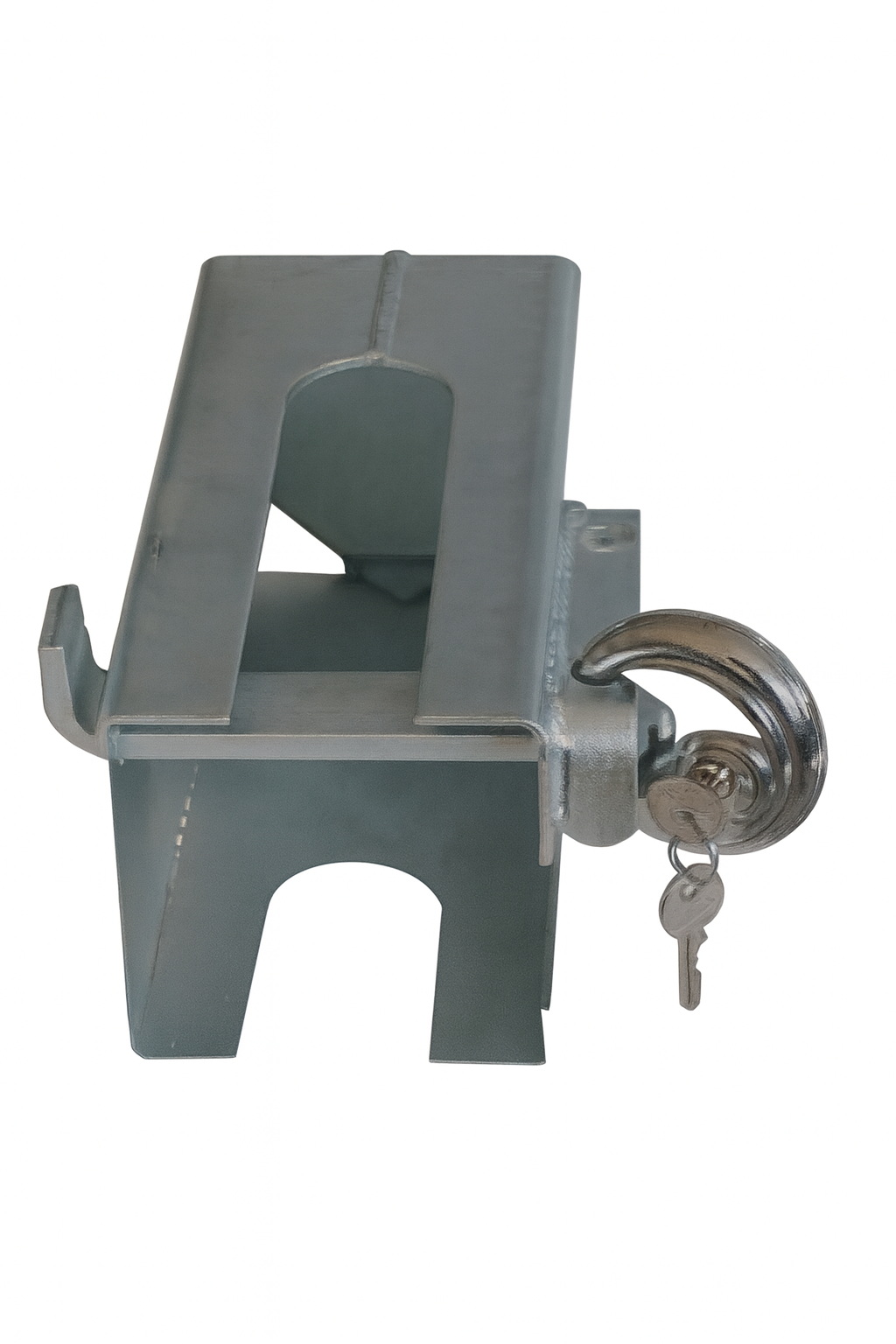 Bierhake Kasten Trailerschloss mit Diskschloss, feste Version