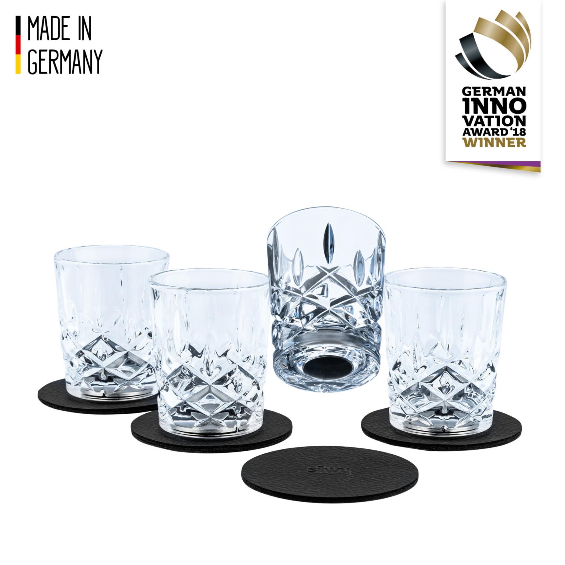 silwy Magnetglas Shot 4er Set