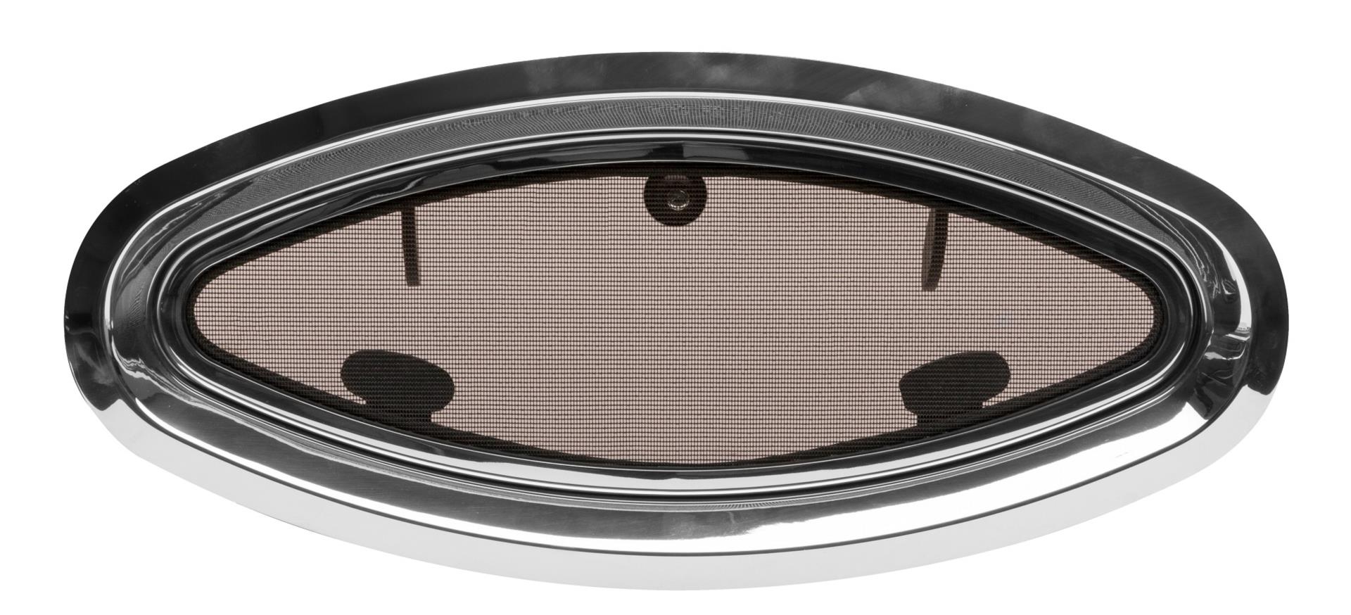 Allpa Aufklappbares Bullauge Edelstahl, 216 x 472 mm