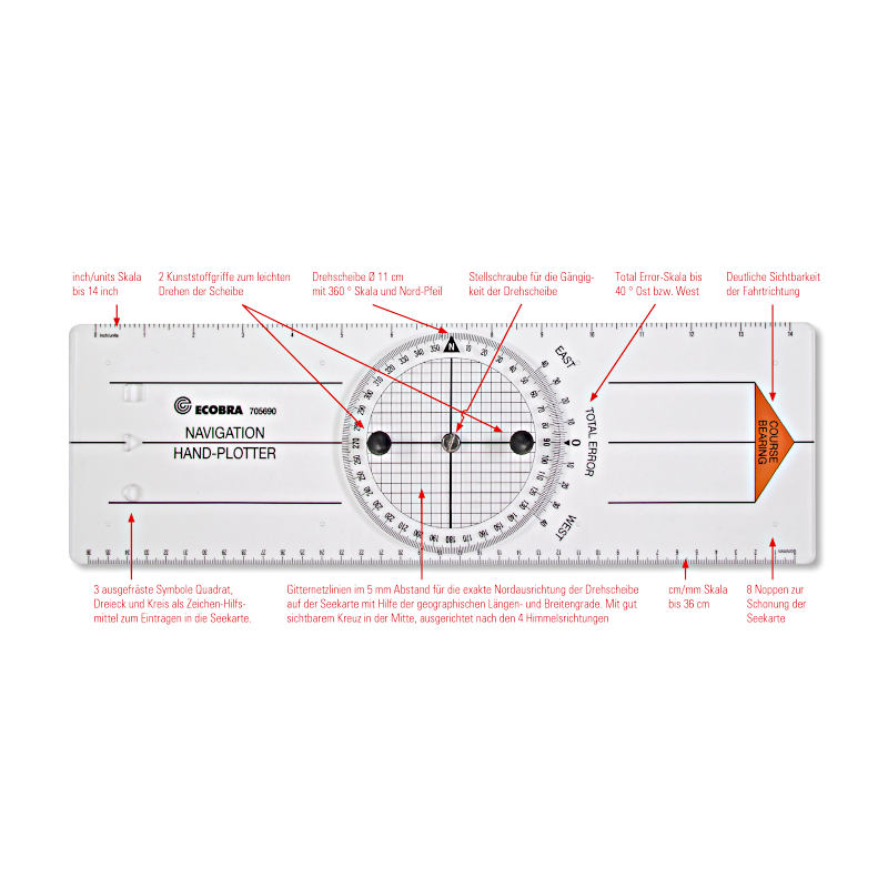 Ecobra Navigation Hand Plotter