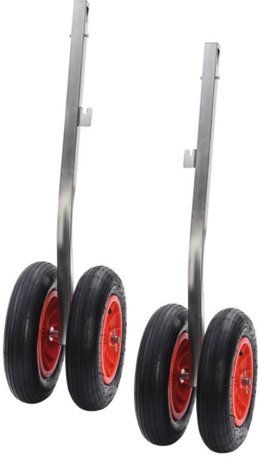 Osculati Heckräder, klappbar - ausziehbar, extra lang & Doppelreifen