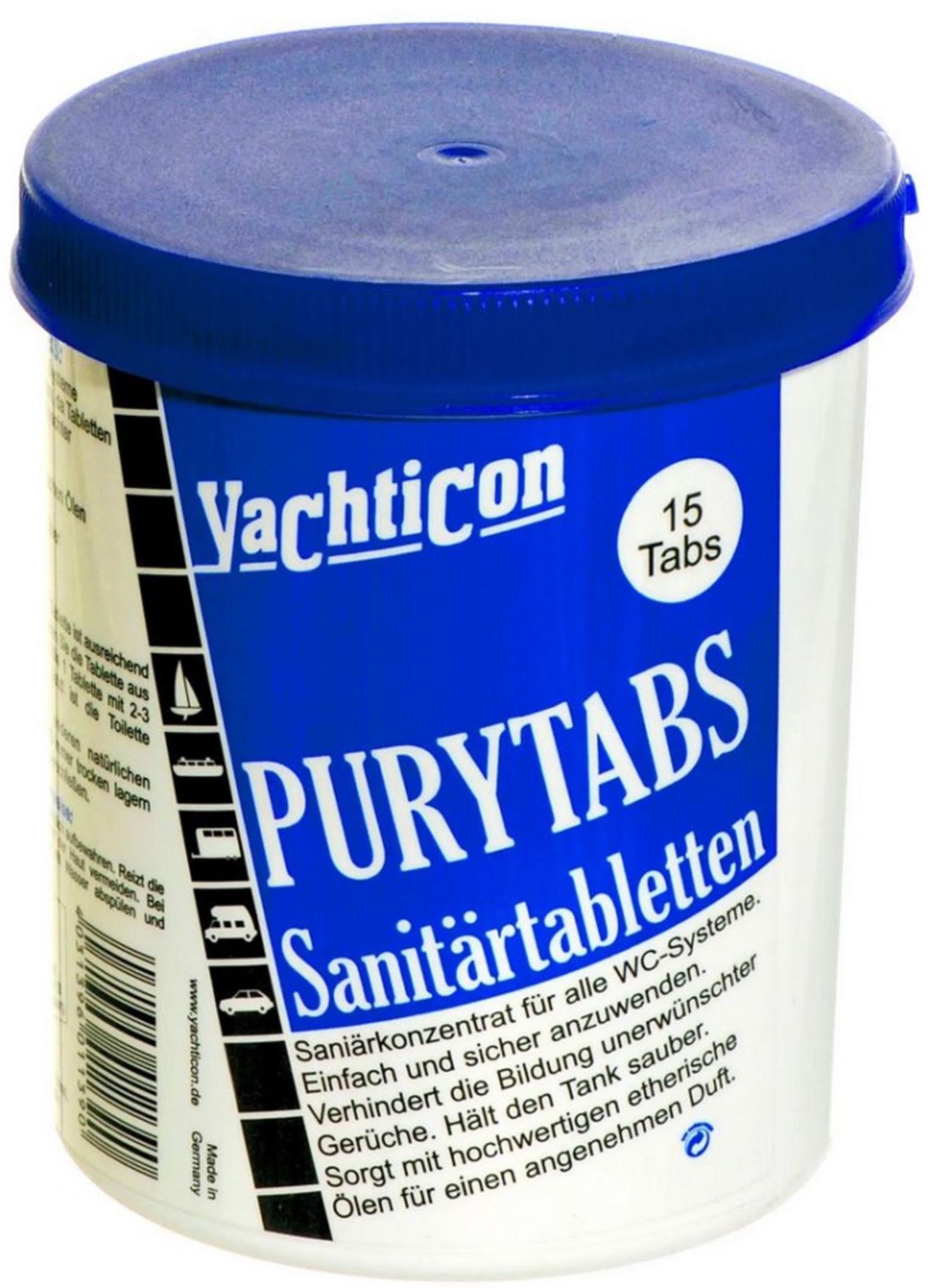 Yachticon Pury Tabs Sanitärtabletten 15 Tabletten á 24 g