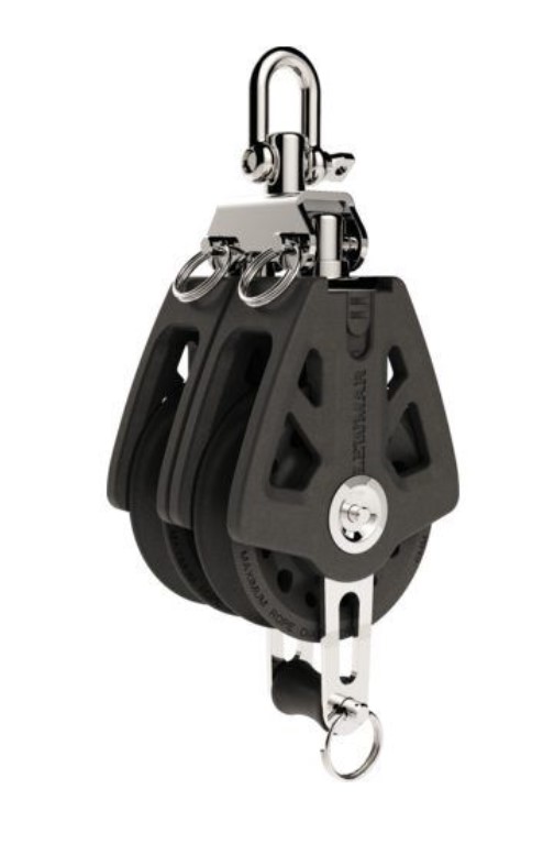 Lewmar Synchro Doppelblock mit Hundsfott, 60 mm