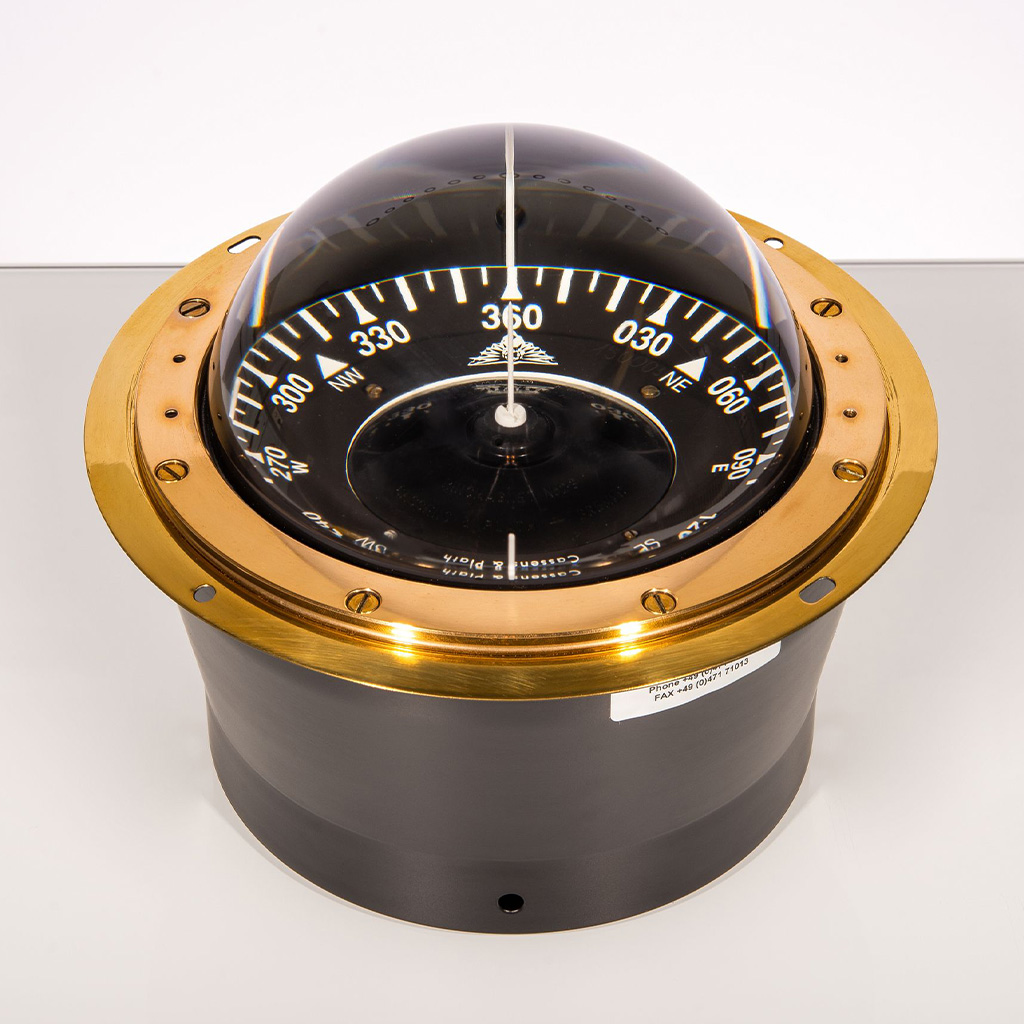 Cassens & Plath Kompass Cassens & Plath Delta/1 Einbau 24VDC messing/ schwarze Rose 5°