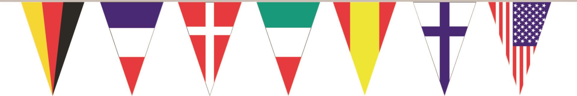 Plastimo Wimpelkette (Internationale Flaggen) 12 Meter, 18 x 36 cm Wimpel