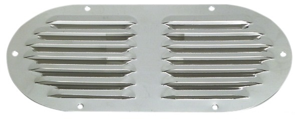 Osculati Doppel Lamellenlüfter Edelstahl, Oval