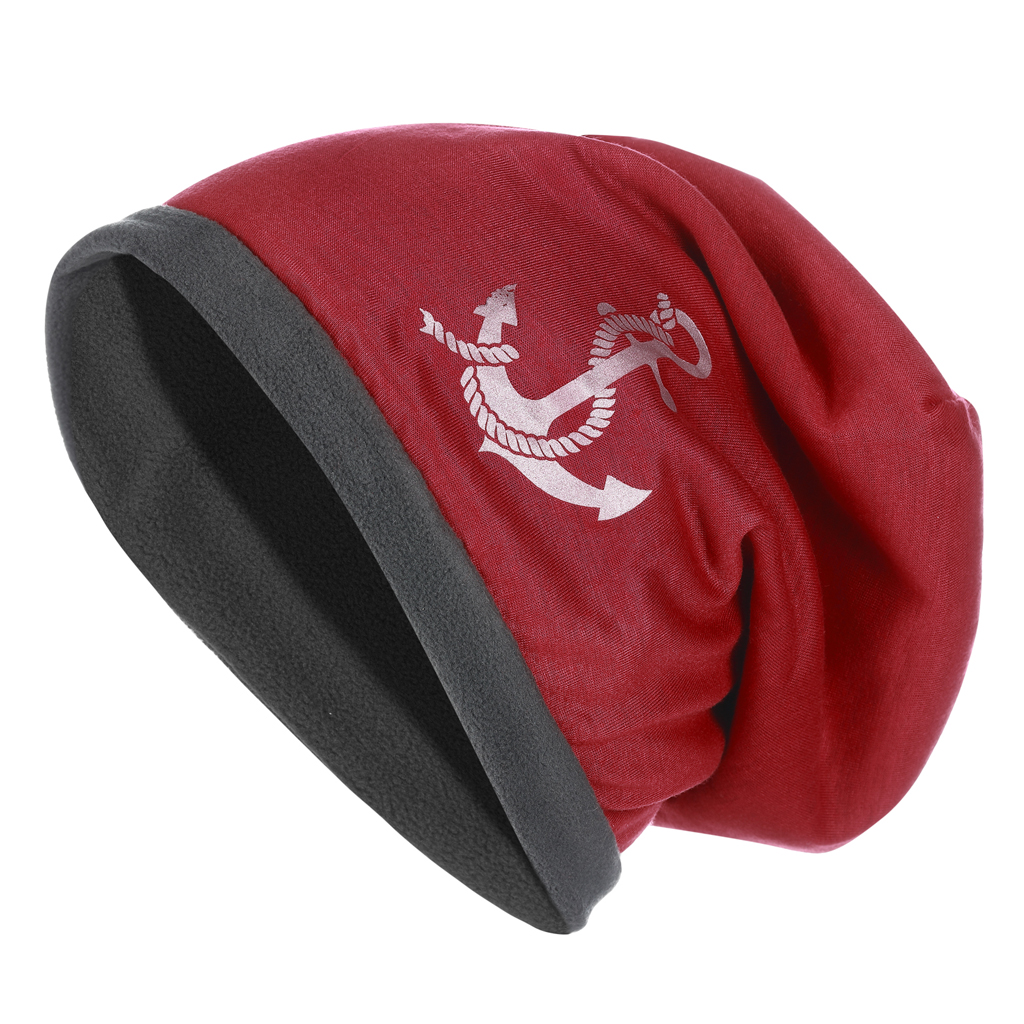 Modas Fleece Beanie / Mütze Rot, Größe: Uni 
