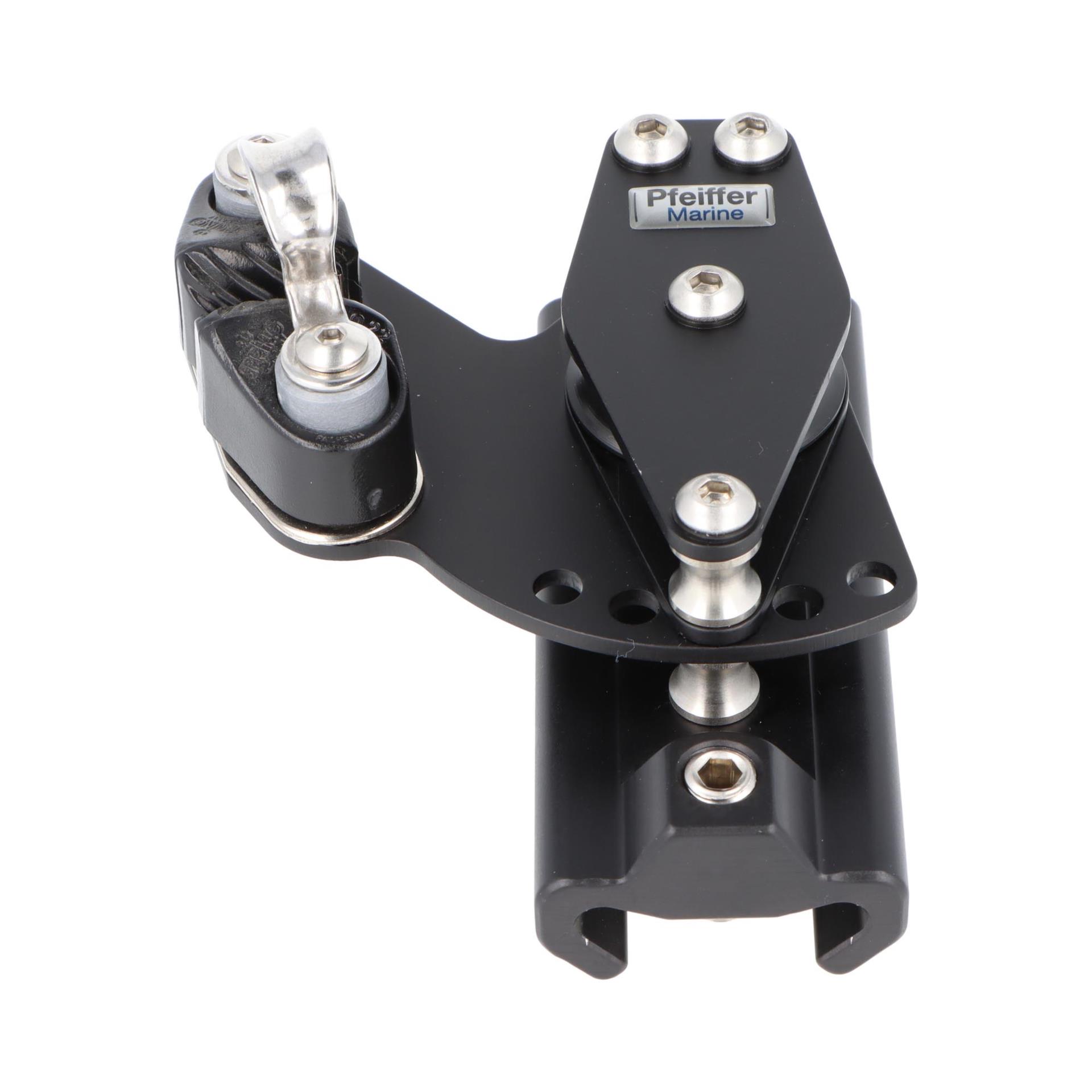 Pfeiffer Marine Traveller-Kontrollblock doppelt Rolle + Klemme, links
