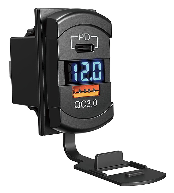 Carlingswitch Carling USB-A + C Doppelsteckdose (2,1 A) & Voltmeter