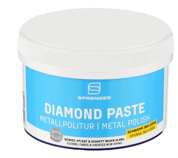 Sprenger Diamond Metallpolitur Paste Dose inkl. Schwamm, 500 g