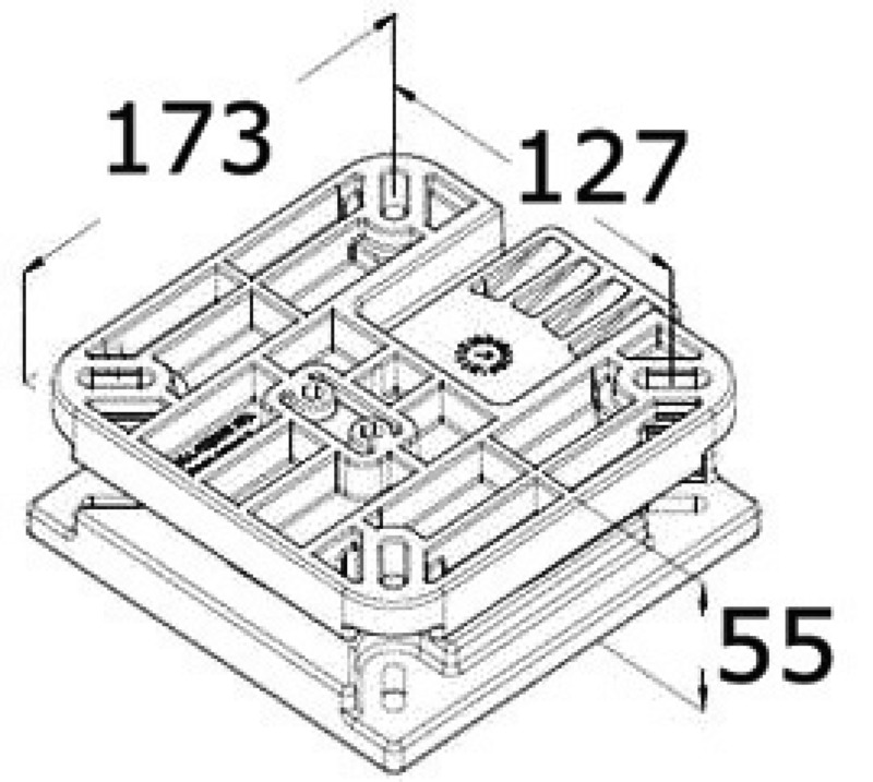 Osculati Abnehmbarer Drehsockel für Bootssitze