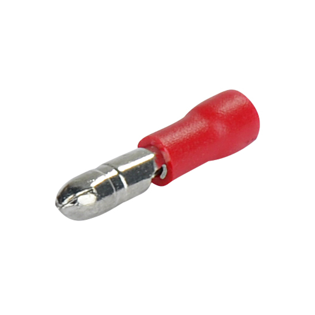 Talamex Rundstecker 0,5 - 1,5 mm², Rot (6 Stück)