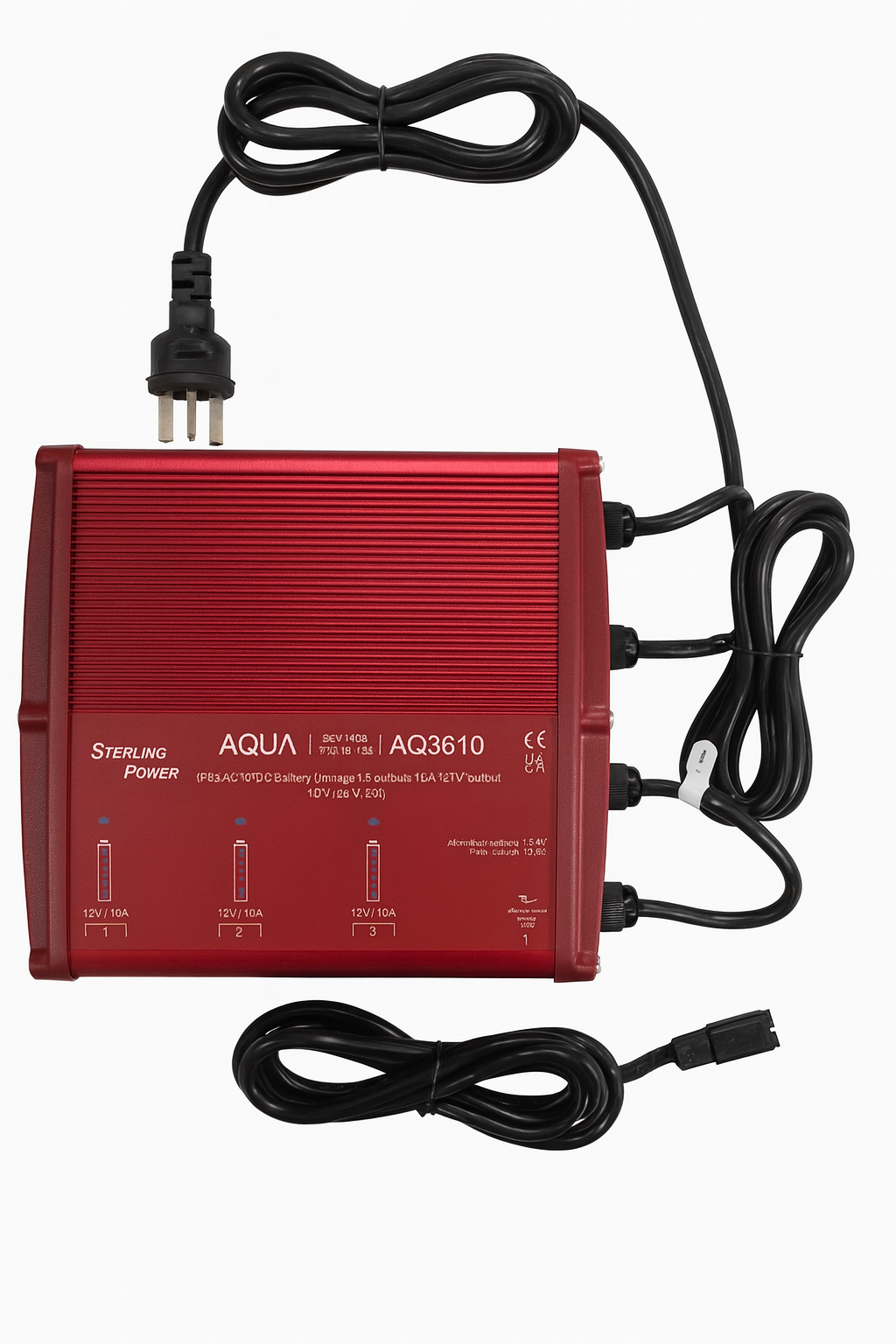 Sterling Power Sterling Ladegerät AQUA wasserdicht, 12 V & 24 V & 36 V / 3 x 10 A