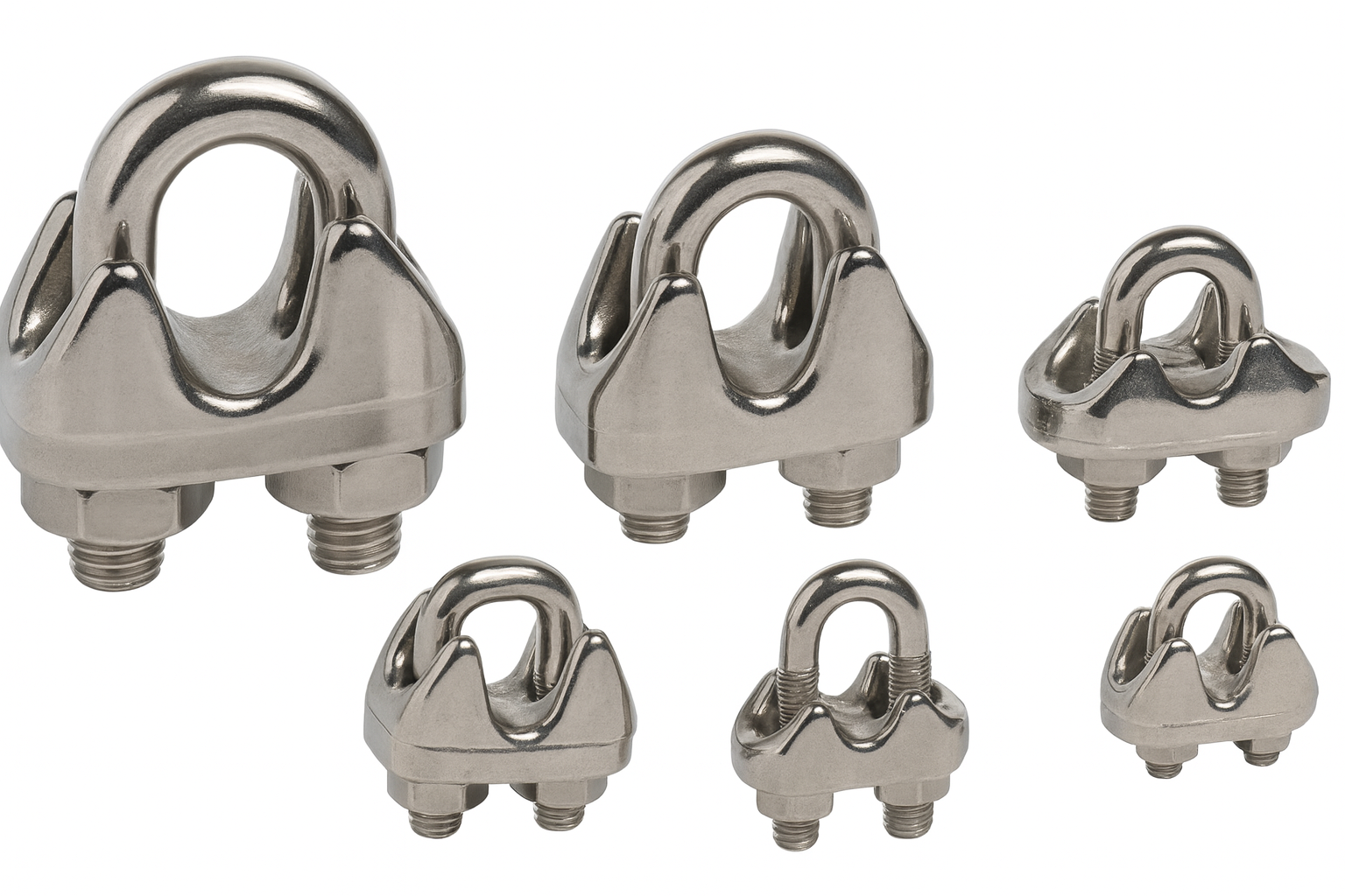 Osculati Seilklemme Edelstahl für 2 mmØ Draht / Seil