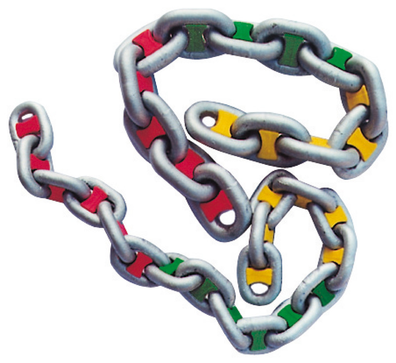 Osculati Chain Rainbow rot für 6 mmØ Kette (14 Stück)