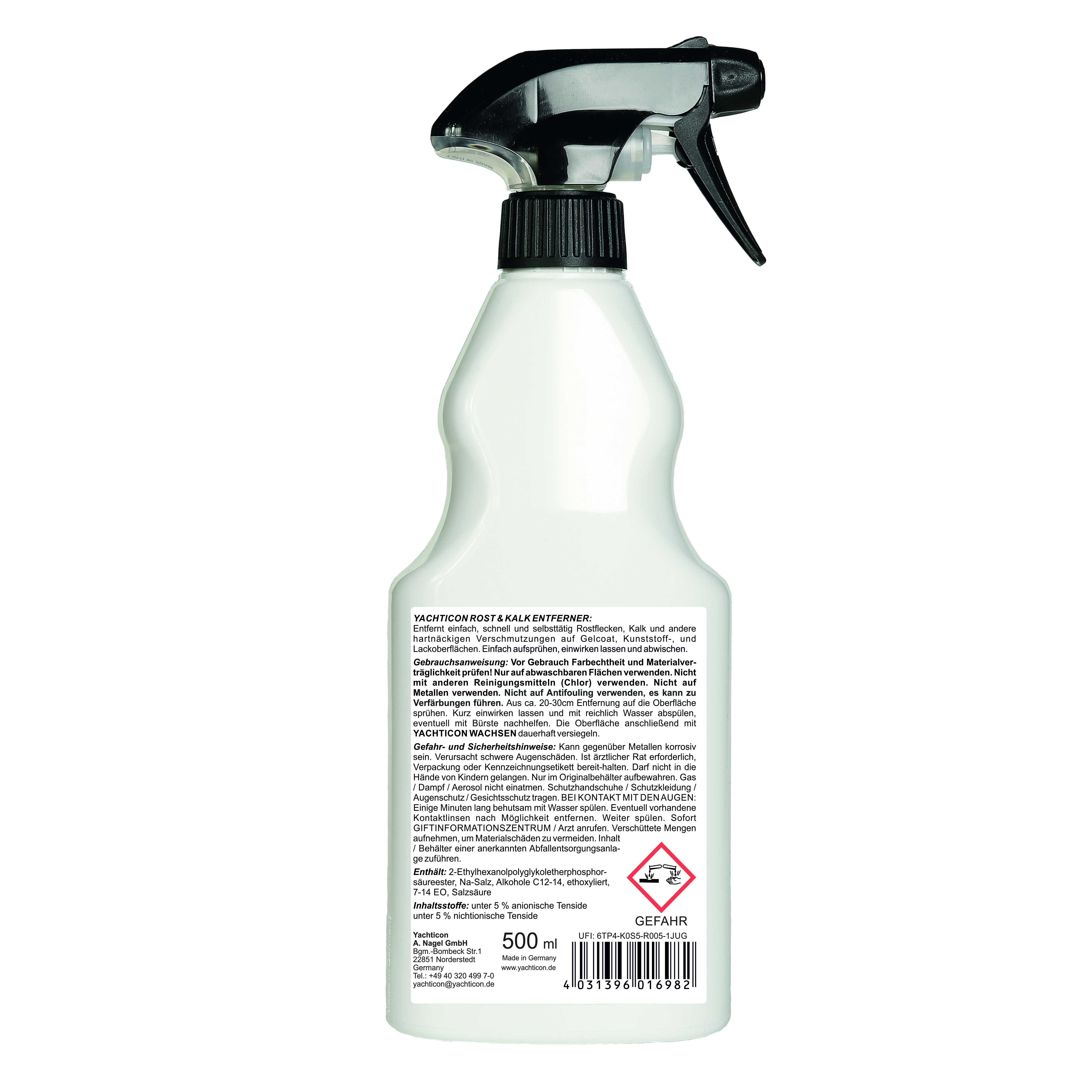 Yachticon Rostflecken & Kalkentferner, 500 ml