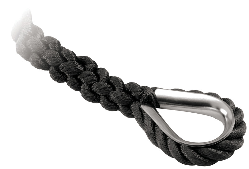 Osculati Festmacher verbleit mit Edelstahl Kausche schwarz, 12 mmØ x 7 Meter Osculati Festmacher verbleit mit Edelstahl Kausche schwarz, 12 mmØ x 7 Meter