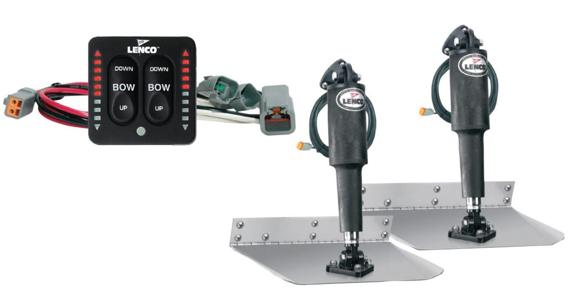 Lenco Trimmklappenset 230 x 762 mit LED Schalter