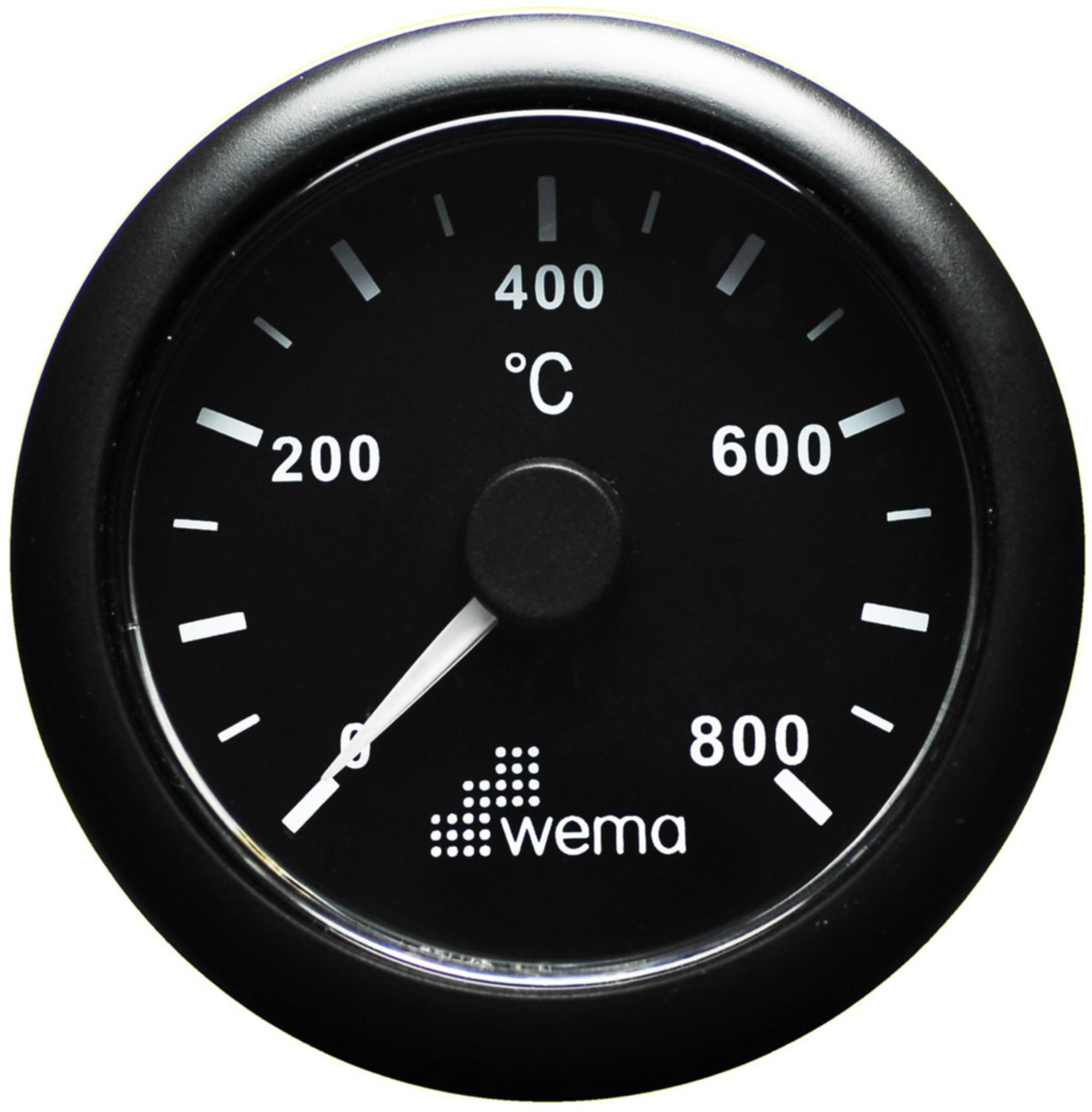 Wema Anzeige füt Ausspufftemperatur, schwarz