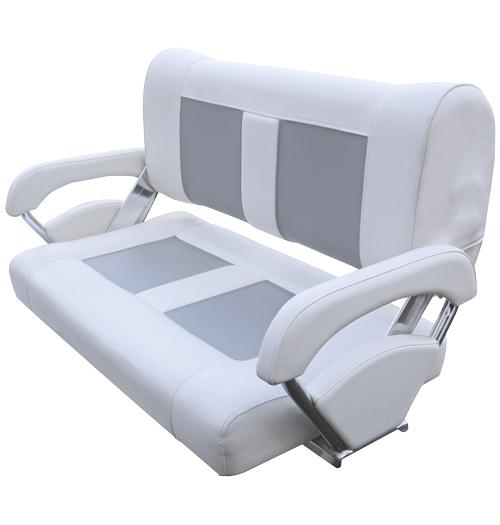 Springfield Marine Sitzbank Double-Flip-Back, weiss / grau