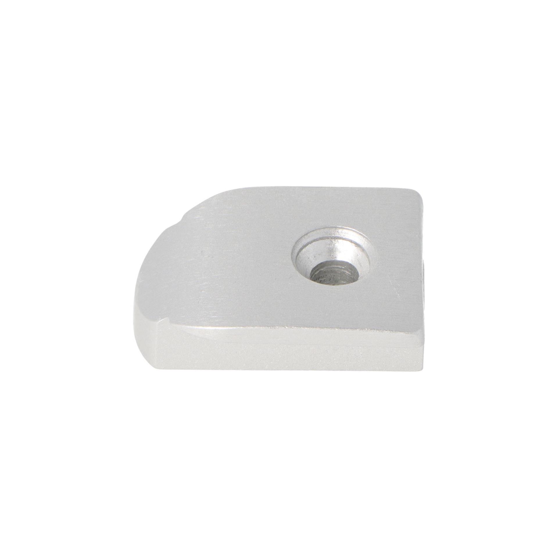Endstück 35 mm mit Einführung für Schiene 25 x 4 mm