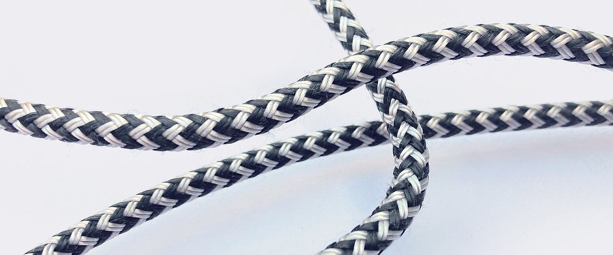 Gleistein RunnerTwin ZigZag, 6 mmØ schwarz / silbergrau