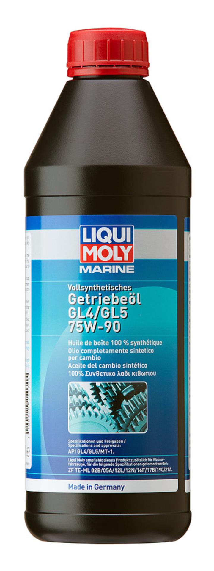 Liqui Moly Vollsynthetisches Getriebeöl GL4/GL5 75W-90, 1 Liter