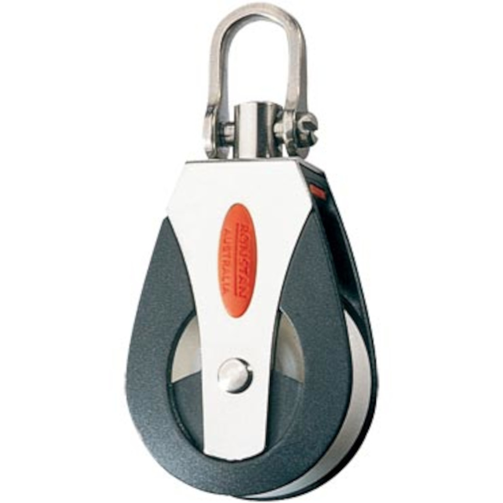 Ronstan Einfachblock mit Wirbel. 40er Scheibe